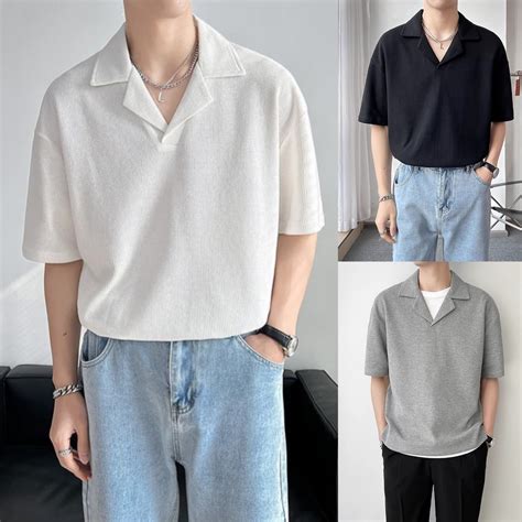 korean oversized cropped shirt.